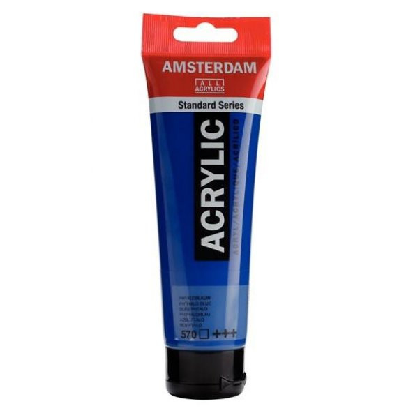 Amsterdam Akrilik Boya 120ml Tüp PHTHALO BLUE 570 ürün görseli 1