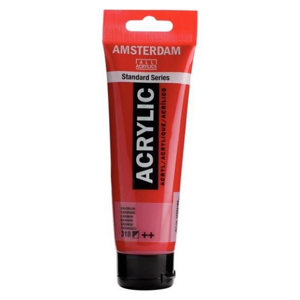 Amsterdam Akrilik Boya 120ml Tüp CARMINE 318 ürün görseli 1