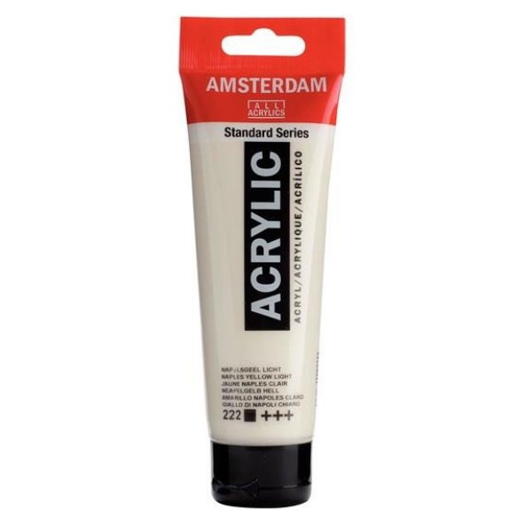 Amsterdam Akrilik Boya 120ml Tüp NAPLES YELLOW LIGHT 222 ürün görseli 1