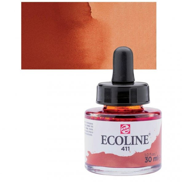 Talens Ecoline Sıvı Suluboya 30 ml. 411 Burnt Sienna ürün görseli 1