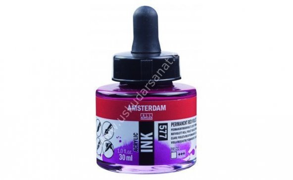 Amsterdam Sıvı Akrilik Mürekkep 30ml 577 Permanent Red Violet