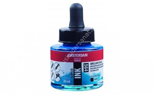 Amsterdam Sıvı Akrilik Mürekkep 30ml 564 Brillant Blue ürün görseli 1