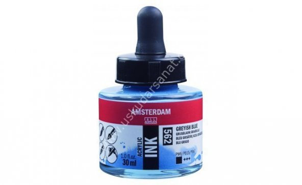 Amsterdam Sıvı Akrilik Mürekkep 30ml 562 Greyish Blue ürün görseli 1
