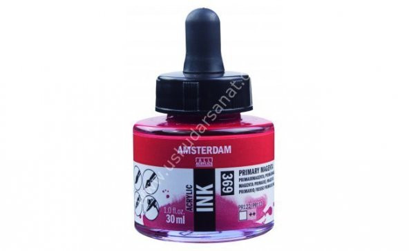 Amsterdam Sıvı Akrilik Mürekkep 30ml 369 Primary Magenta ürün görseli 1