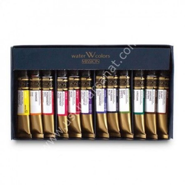 Mission Gold Suluboya Tüp 7ml 12 Renk MWC-7012 - 2