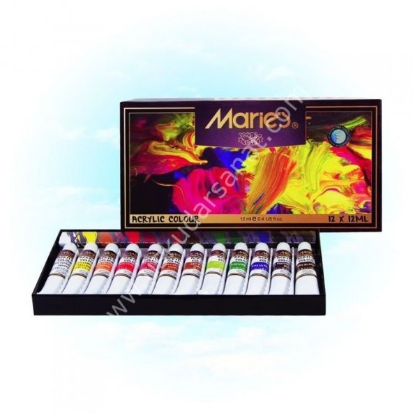 Maries  Akrilik Boya 12li Set ürün görseli 1