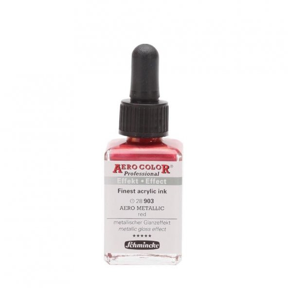 Schmincke Aerocolor Professional Akrilik 28ml şişe 903 Metallic Red - 1