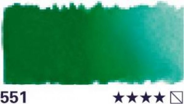 Schmincke Akademie 1/2 Tablet Taş Suluboya Brillant Green 551 - 1