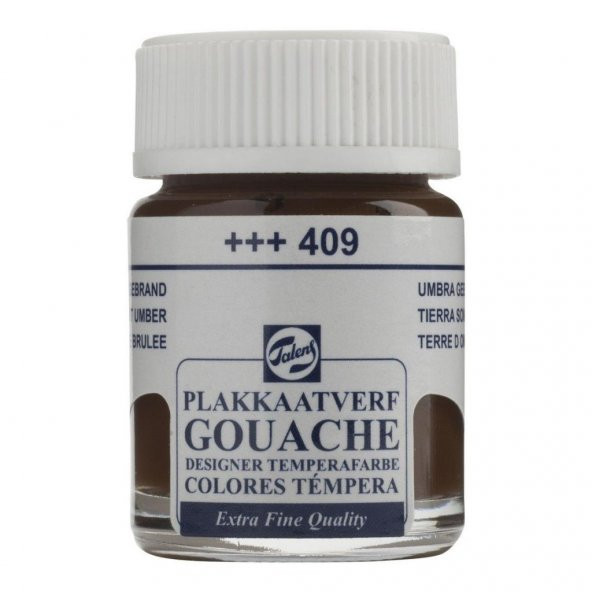Talens Guaj Boya Cam Şişe 16ml 409 Brunt Umber ürün görseli 1