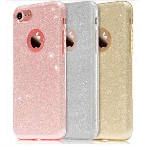 Apple iphone 7/8 için Simli Parlayan Slikon Kılıf - 2