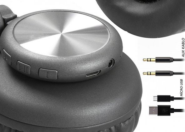 SNOPY SN-BT40 RITM SİYAH TF KART ÖZELLİKLİ BLUETOOTH MİKROFONLU KULAKLIK - 4