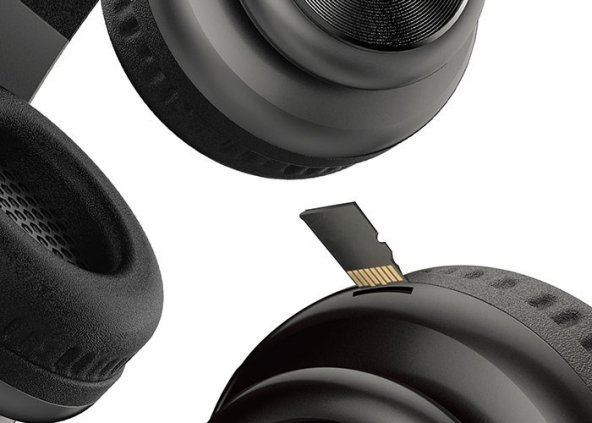 SNOPY SN-BT40 RITM SİYAH TF KART ÖZELLİKLİ BLUETOOTH MİKROFONLU KULAKLIK - 5