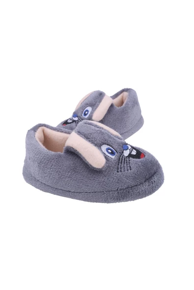 Walkenzo 2606 Tavşan Figürlü Erkek Çocuk Ev-Halı-Kreş Ayakkabısı - 2