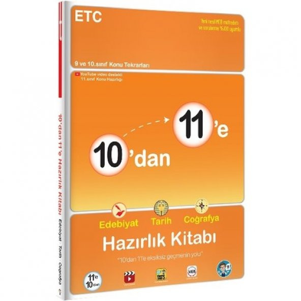 Tonguç Akademi 10dan 11e Edebiyat Tarih Coğrafya Hazırlık Kitabı