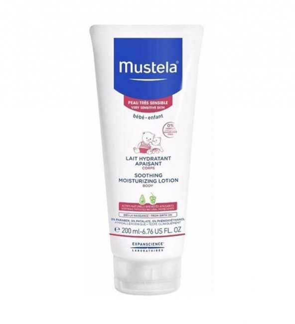 Mustela Soothing Moisturizing Lotion Body  Rahatlatıcı Vücut Losyonu 200 Ml 3504105036454