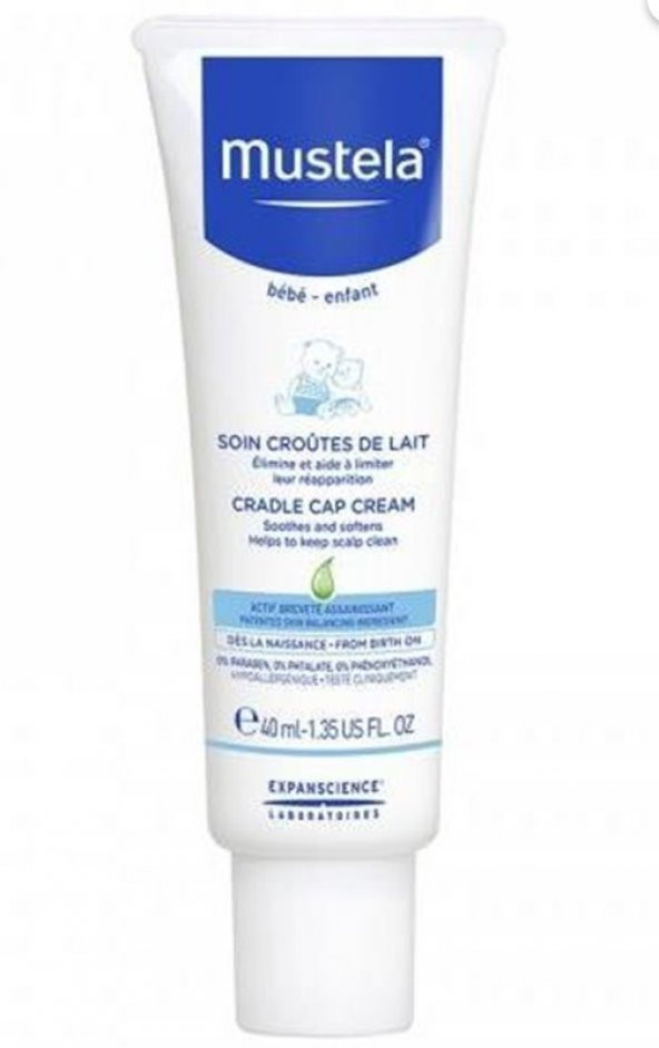 Mustela Cradle Cap Cream  Saç Pullanmalarına Karşı 40 Ml 3504105034412