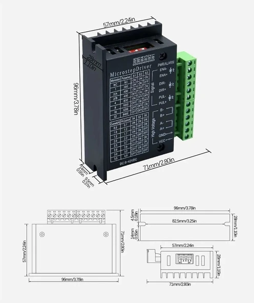 Tb6600 Step Motor Sürücü Ve Kontrol Kartı - Resim 5