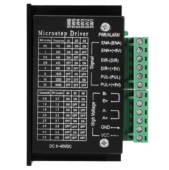 Tb6600 Step Motor Sürücü Ve Kontrol Kartı - Resim 4