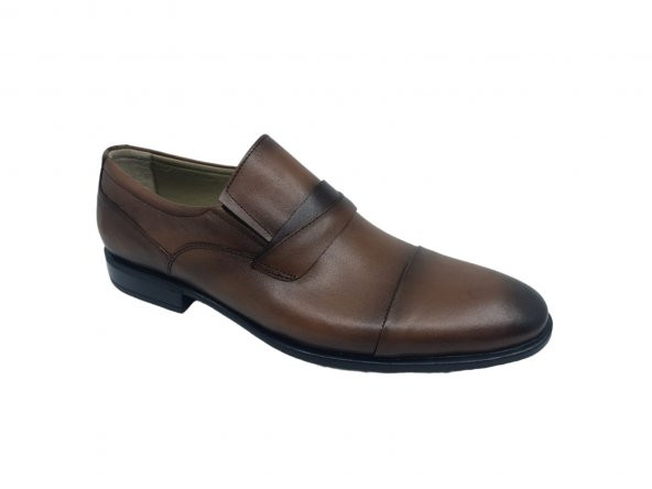 Zerhan 3601 Erkek Taba Makosen Hakiki Deri Klasik Ayakkabı - Resim 4