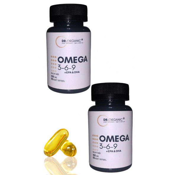 Dr. Organic Omega 369 + EPA & DHA 2x60kapsül