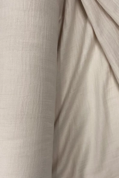 Çok Amaçlı Müslin Pamuklu Bebek Örtü ve Battaniye Kumaşı Müslin Bez Açık Pudra 33 - 2