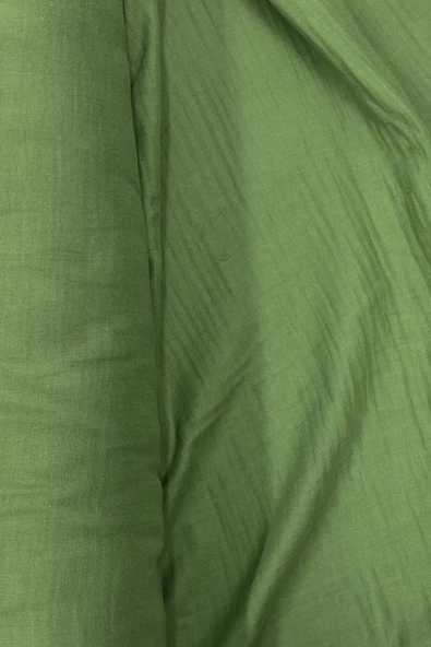 Çok Amaçlı Müslin Pamuklu Bebek Örtü ve Battaniye Kumaşı Müslin Bez Haki 82 - 2