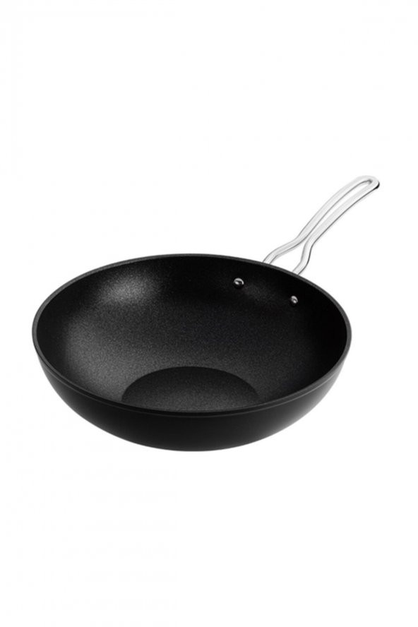 Nehir galaxy titanium wok tava - 28 cm tek kulplu wok tava - 2
