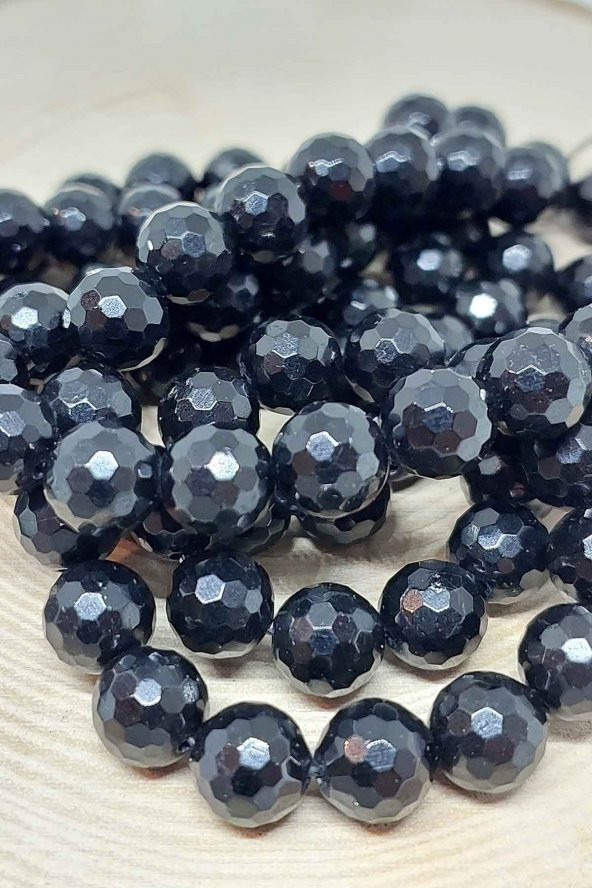 Turmalin Taşı Faset Kesim Dizi 8mm - Resim 3