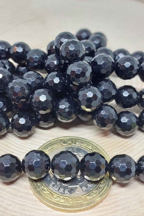 Turmalin Taşı Faset Kesim Dizi 8mm - Resim 4