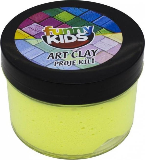 Rich Funny Kids Art Clay Proje Kili 40CC - 576 Neon Sarı