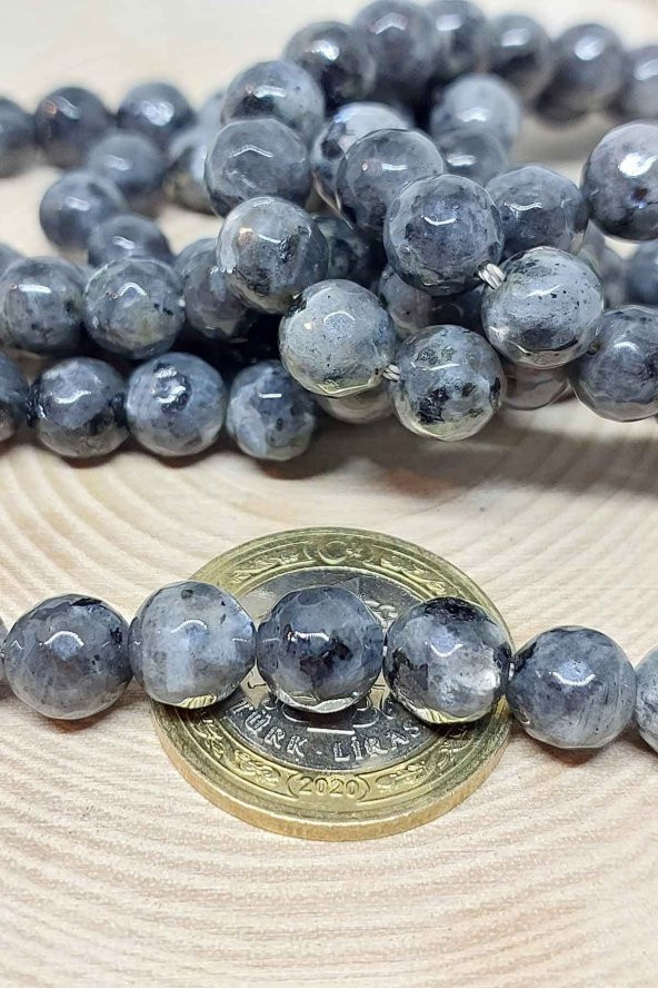 Spekrolit Taşı Faset Kesim Dizi 8mm - Resim 3