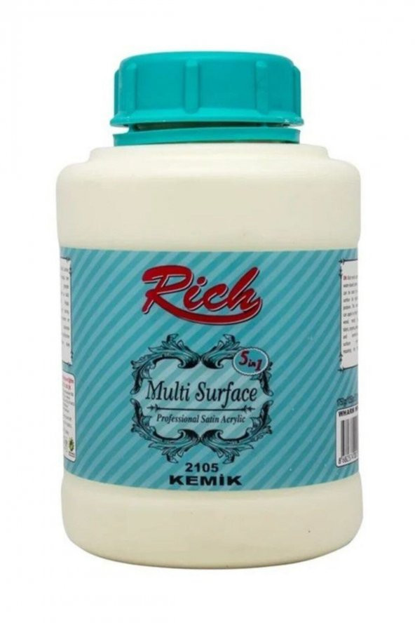 Multi Surface Her Yüzey Için Akrilik Boya 1250 Cc 2105 Kemik ürün görseli