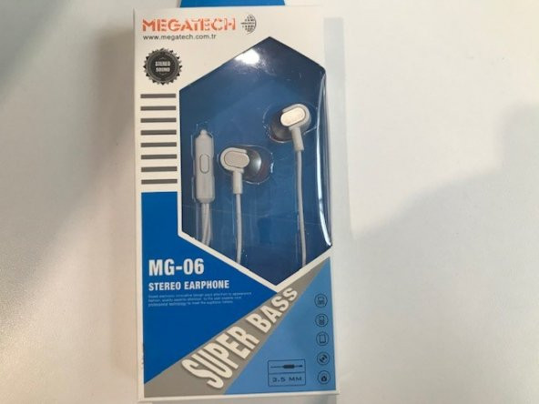 Megatech MG-06 Beyazı Mikrofonlu Kulaklık