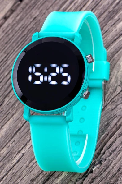 Mint Yeşil Dijital Led Çocuk Saati Kız/erkek Hediye Bileklik Saat ST-304311 - 3