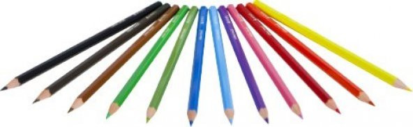 Adel Karton Kutu Boya Kalemi 12 Renk Tam Boy - Resim 2