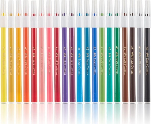 Faber-Castell Keçeli Kalem 20 Renk Yıkanabilir - Resim 2