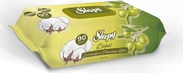 Sleepy Zeytinyağlı Islak Havlu 90lı x 3lü Paket - 270 Yaprak - 2