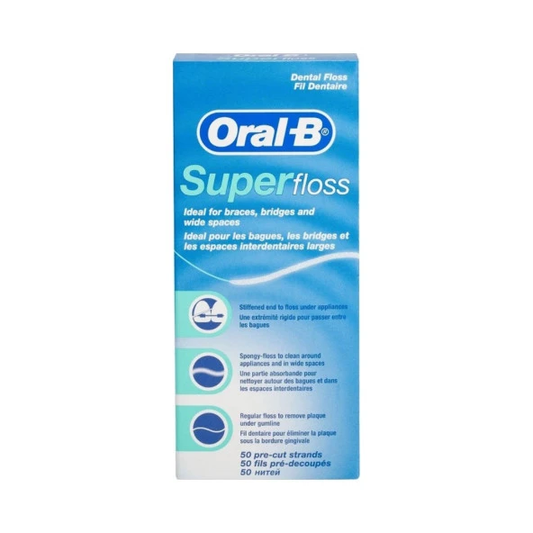 Oral-B Super Floss 50'li Diş İpi