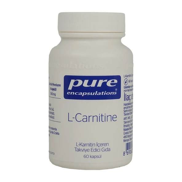 Pure Encapsulations L-Carnitine 60 Kapsül - 1