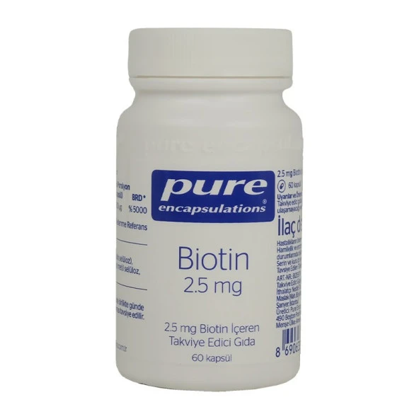 Pure Encapsulations Biotin 2.5 Mg 60 Kapsül