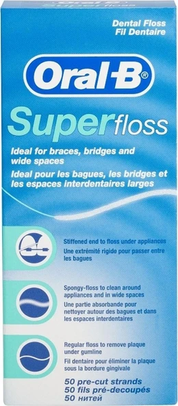 Oral-B Süper Floss Diş İpi 50 Adet X 4 Paket - 2