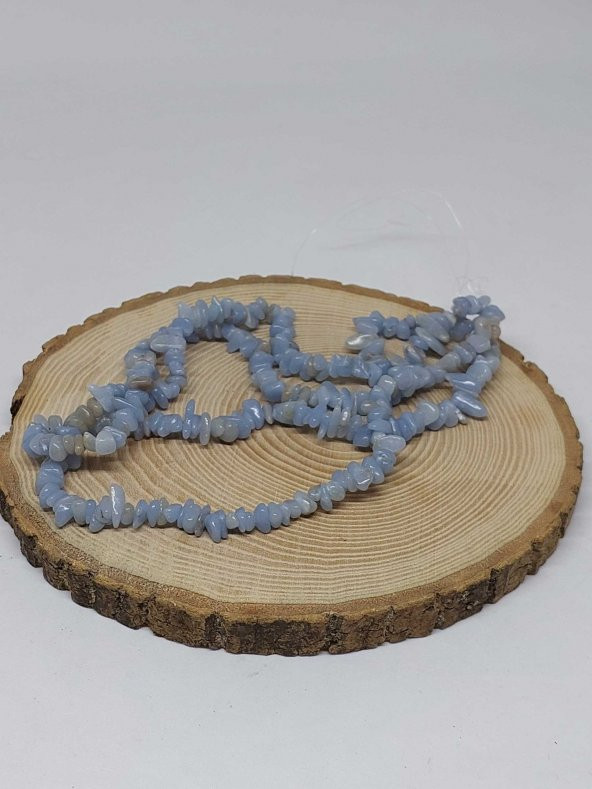 Delikli Angelit Taşı Mini Boy 50 adet - Resim 3