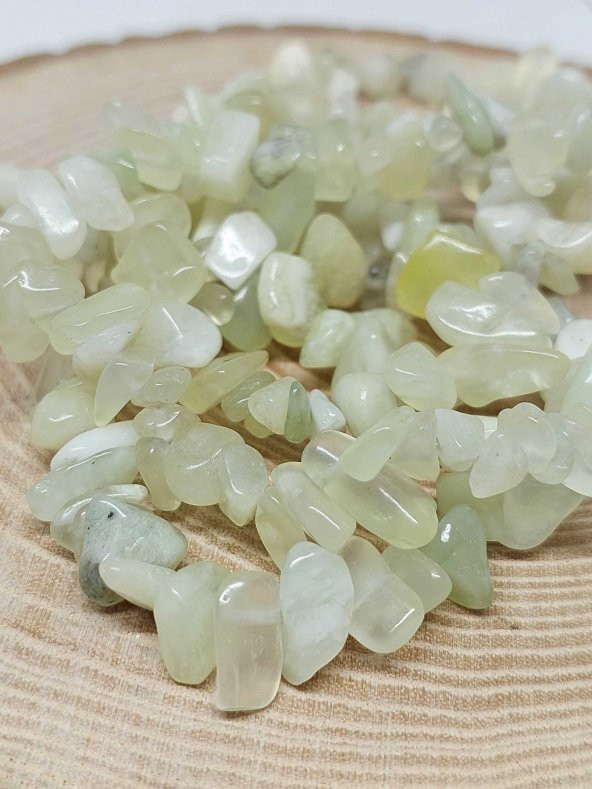 Delikli Opal Taşı Yeşil Mini Boy 50 adet - Resim 2