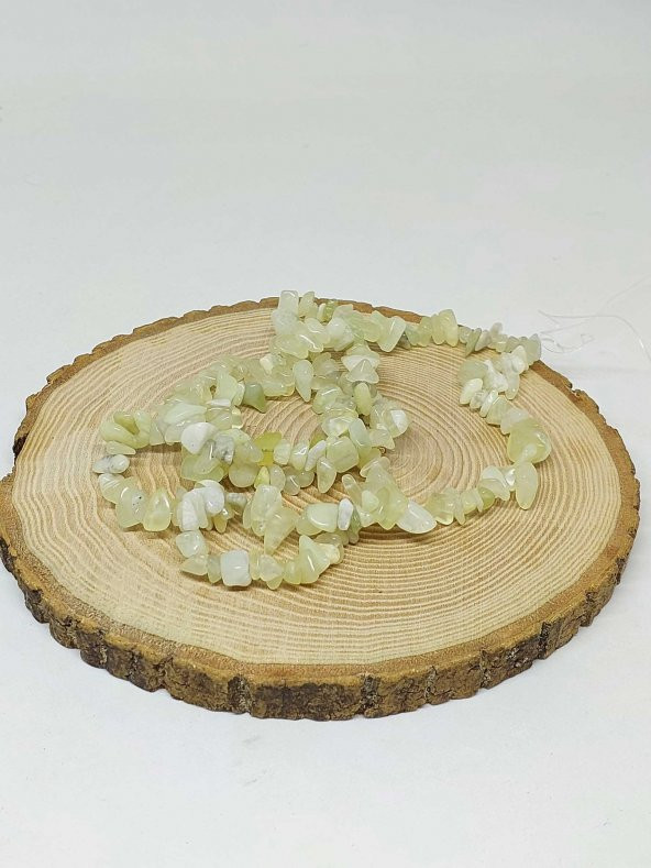 Delikli Opal Taşı Yeşil Mini Boy 50 adet - Resim 3