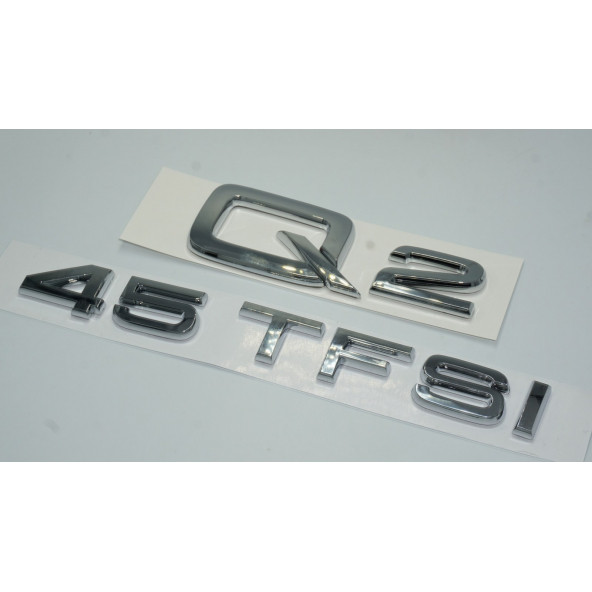 Audi Q2 45 TFSi Krom ABS 3M 3D Bagaj Yazı Logo Orjinal Ürün - Resim 2