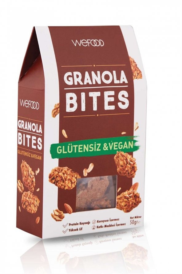 Wefood Glutensiz & Vegan Granola Bites 50 gr