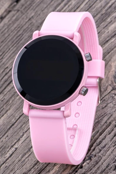 Pembe Renk Çocuk Saati - Saat Öğretici Led Watch Kadran Kız Çocuk Saati ST-304312 - 2