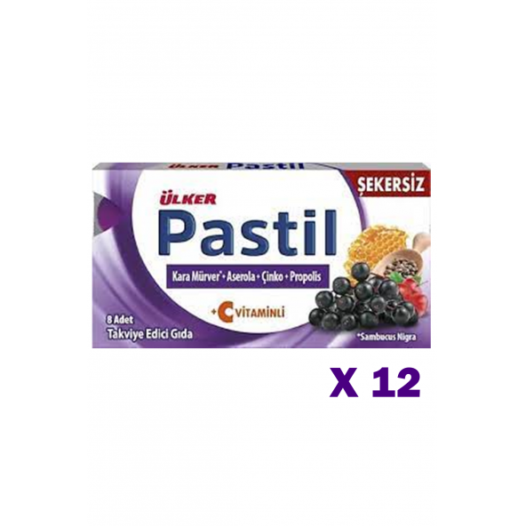 Ülker Pastil Karamürver - Aserola - Çinko - Propolis 12'li Paket