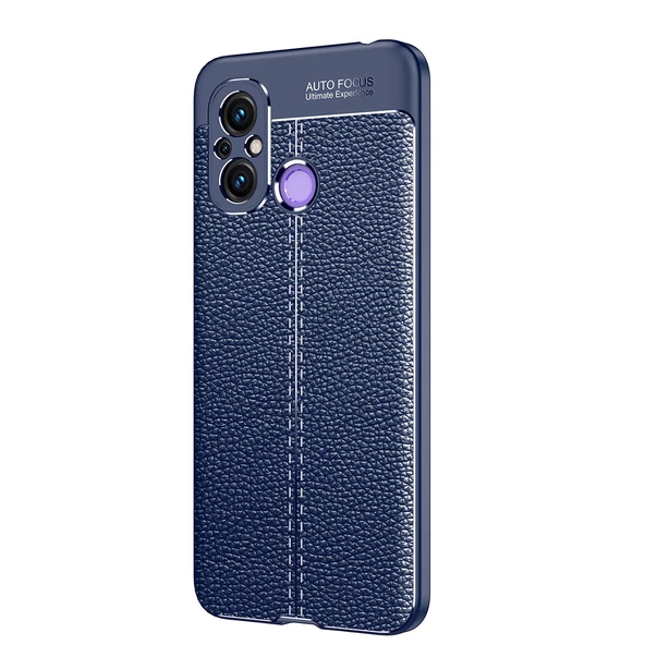 Xiaomi Redmi 12C Kılıf Zore Niss Deri Desenli Silikon Kılıf - Resim 3