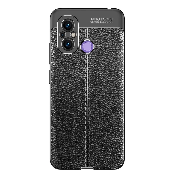 Xiaomi Redmi 12C Kılıf Zore Niss Deri Desenli Silikon Kılıf - Resim 8